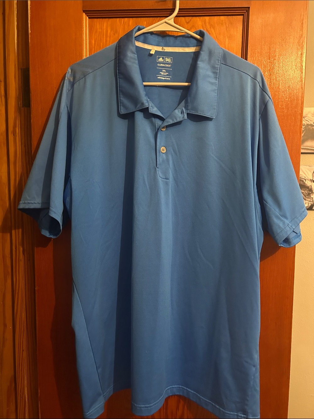 adidas Men’s Light Blue Golf Polo